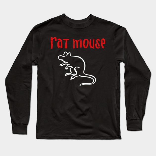 Rat Mouse Long Sleeve T-Shirt by NobleTeeShop